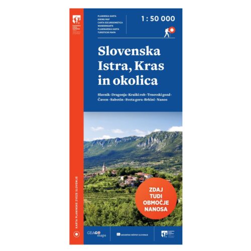 Slovenska Istra, Kras in okolica - 1:50 000 zemljevid (novejša izdaja)