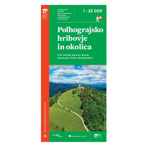 Polhograjsko hribovje in okolica - 1:25 000 zemljevid