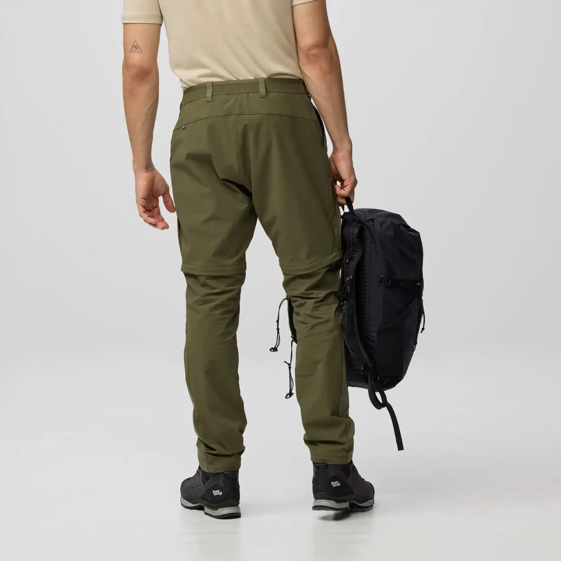 Fjällräven Abisko Hybrid Trail Trousers Zip-off moške pohodniške hlače - slika 4