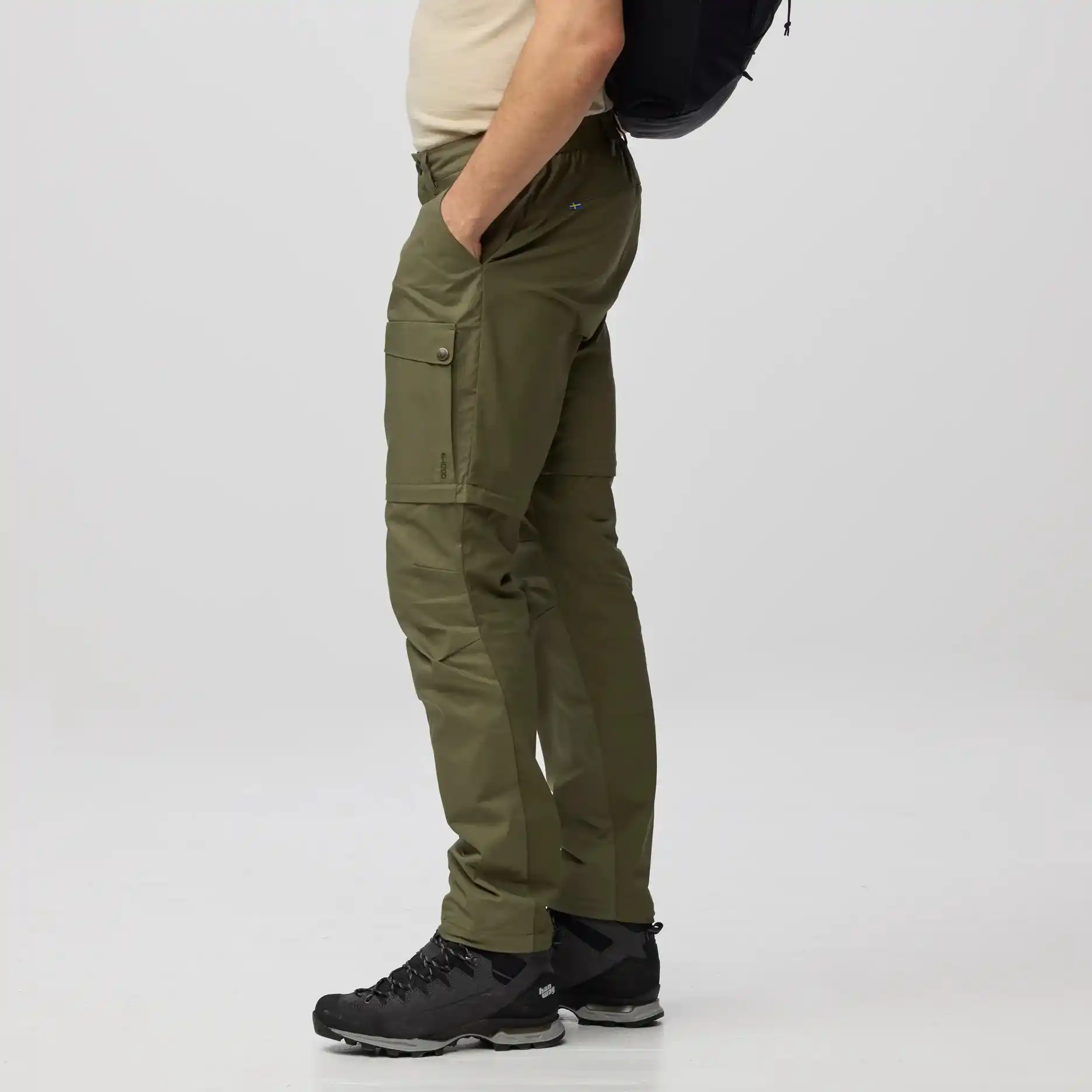 Fjällräven Abisko Hybrid Trail Trousers Zip-off moške pohodniške hlače - slika 5