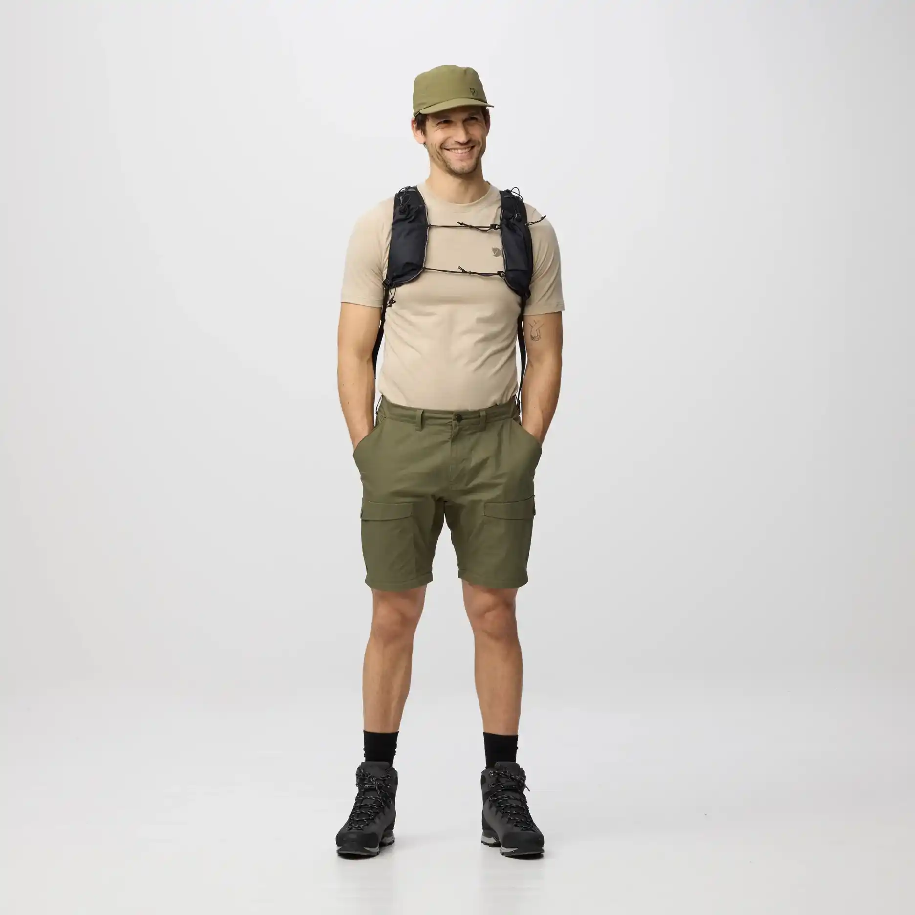Fjällräven Abisko Hybrid Trail Trousers Zip-off moške pohodniške hlače - slika 10