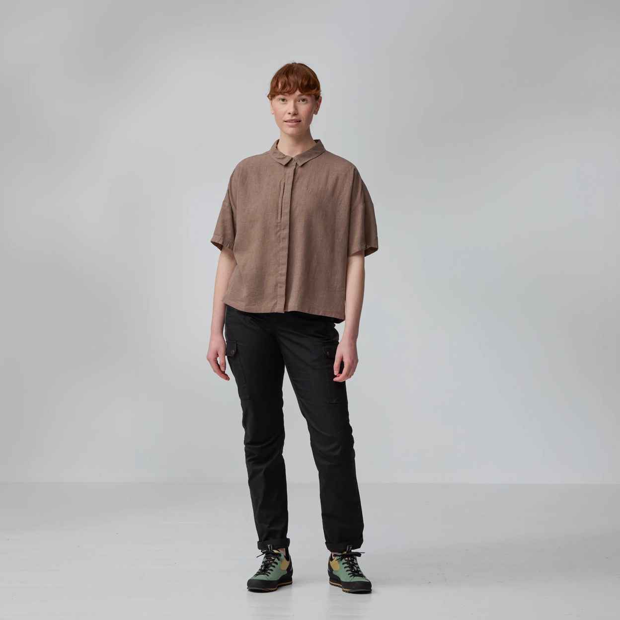 Fjällräven Övik Hemp Camp Shirt SS W ženska srajca - slika 4