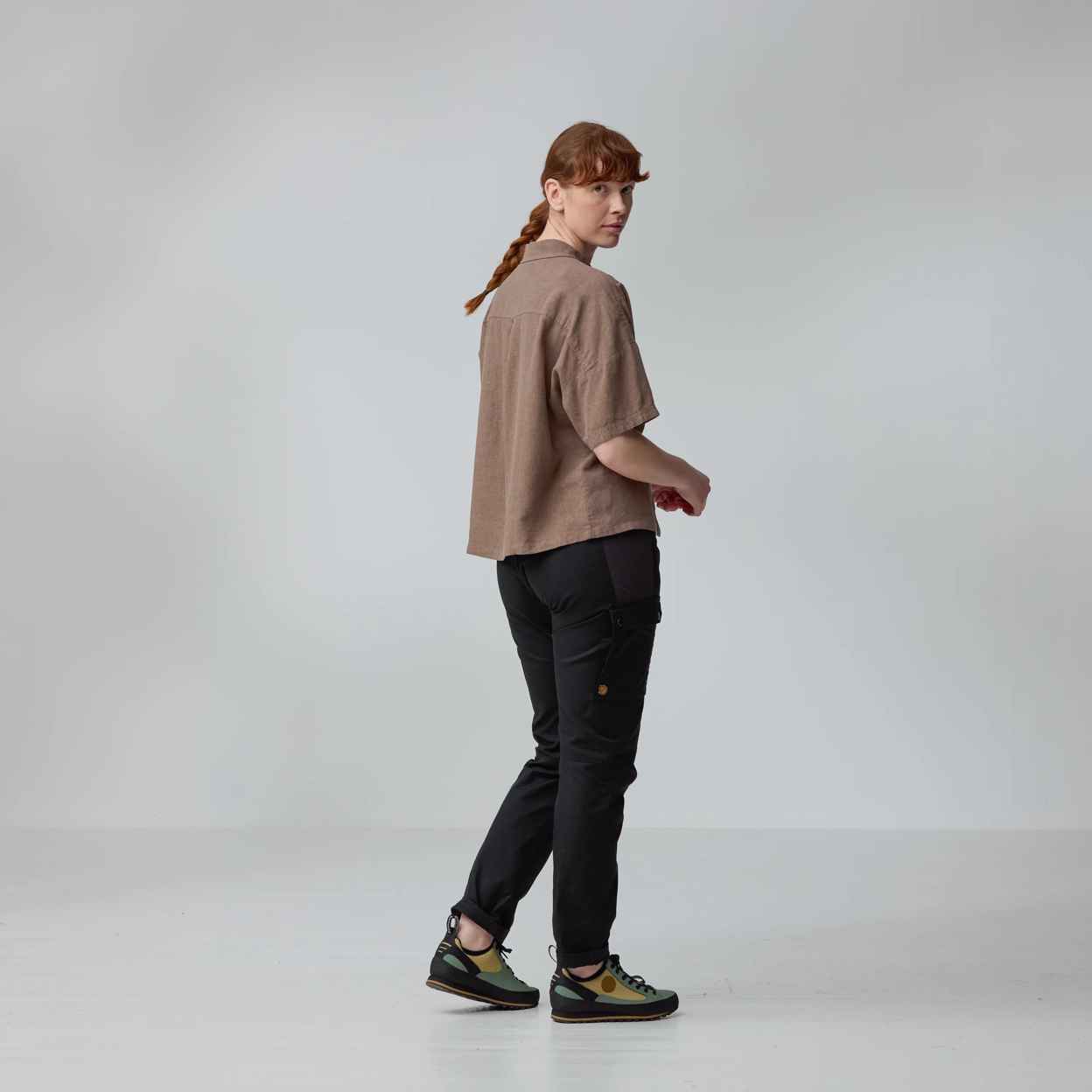 Fjällräven Övik Hemp Camp Shirt SS W ženska srajca - slika 3
